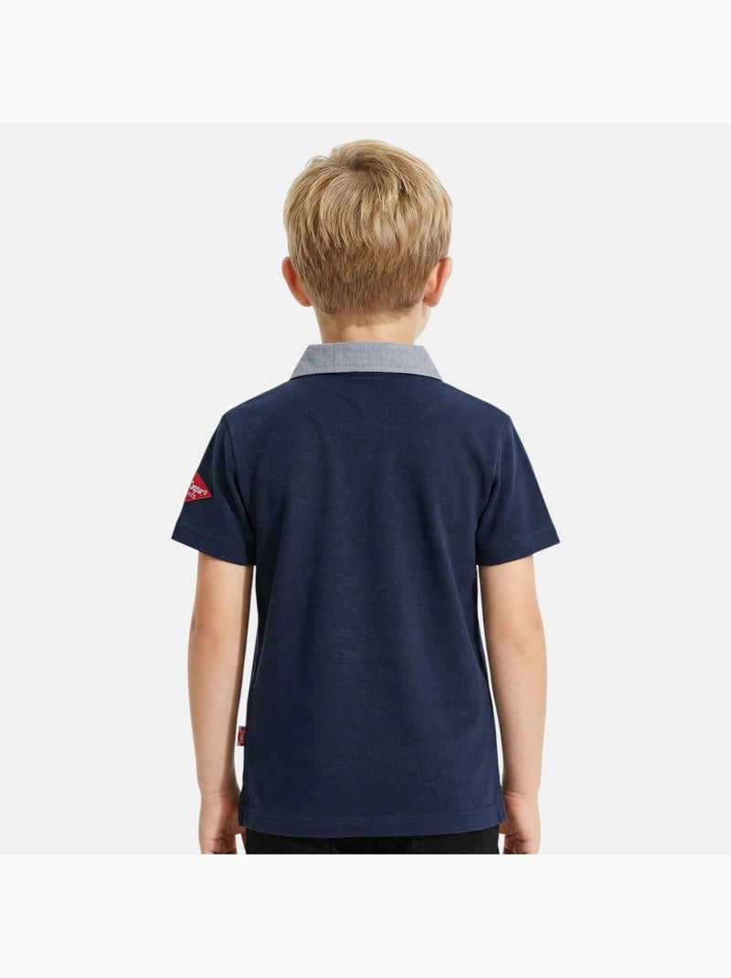 Lee Cooper - Polo manga curta  menino Azul-marinho - Kiabi