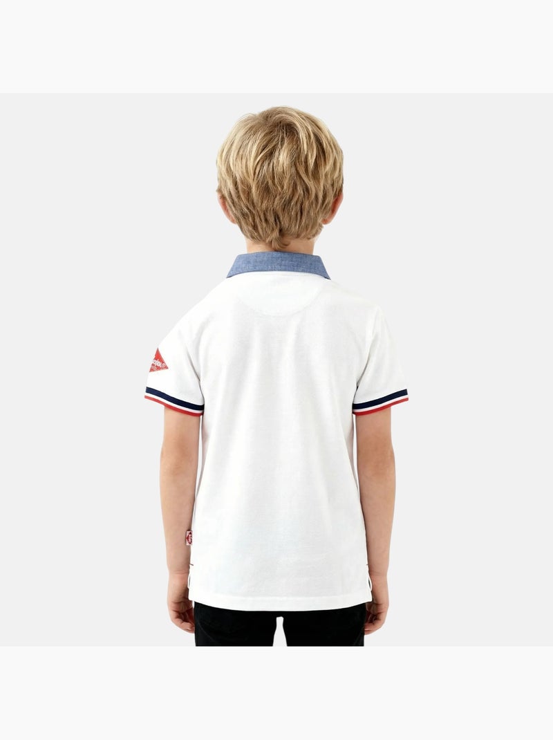 Lee Cooper - Polo manga curta  menino Branco - Kiabi