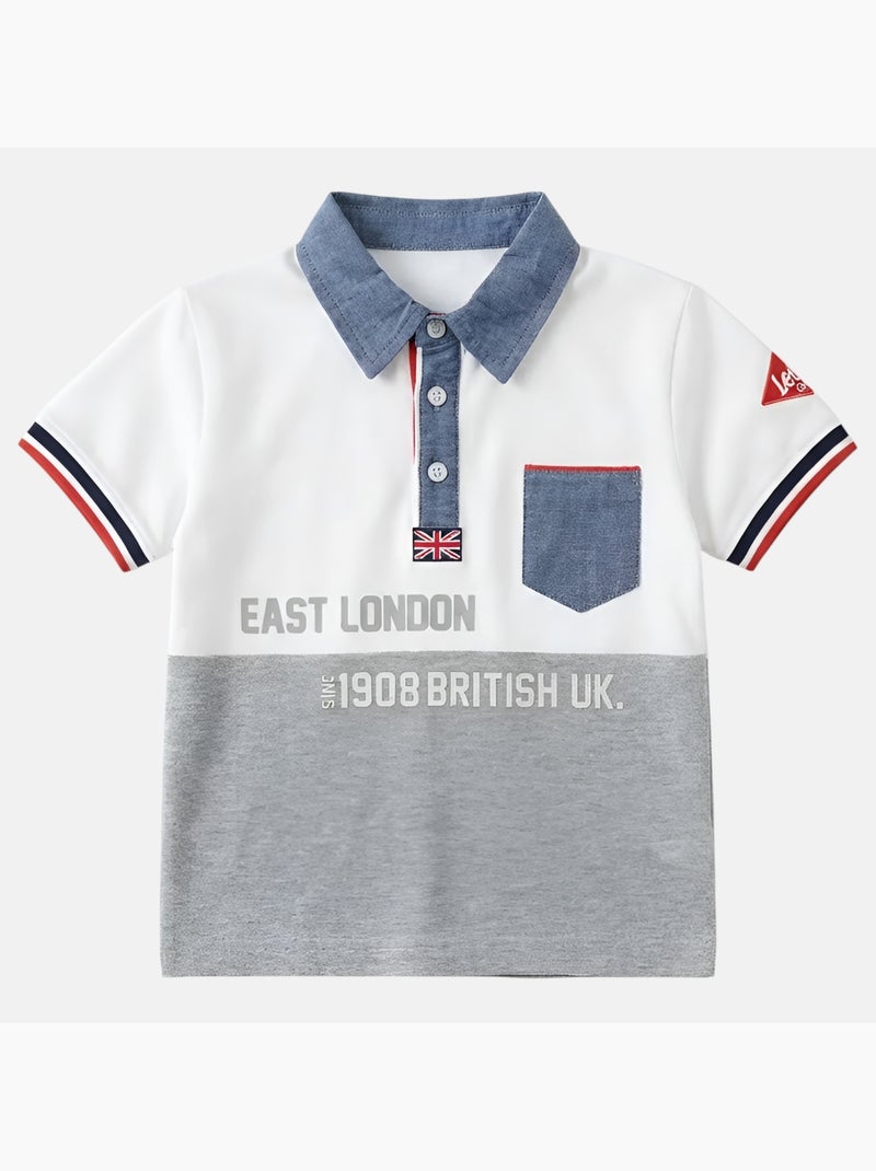Lee Cooper - Polo manga curta  menino Branco - Kiabi