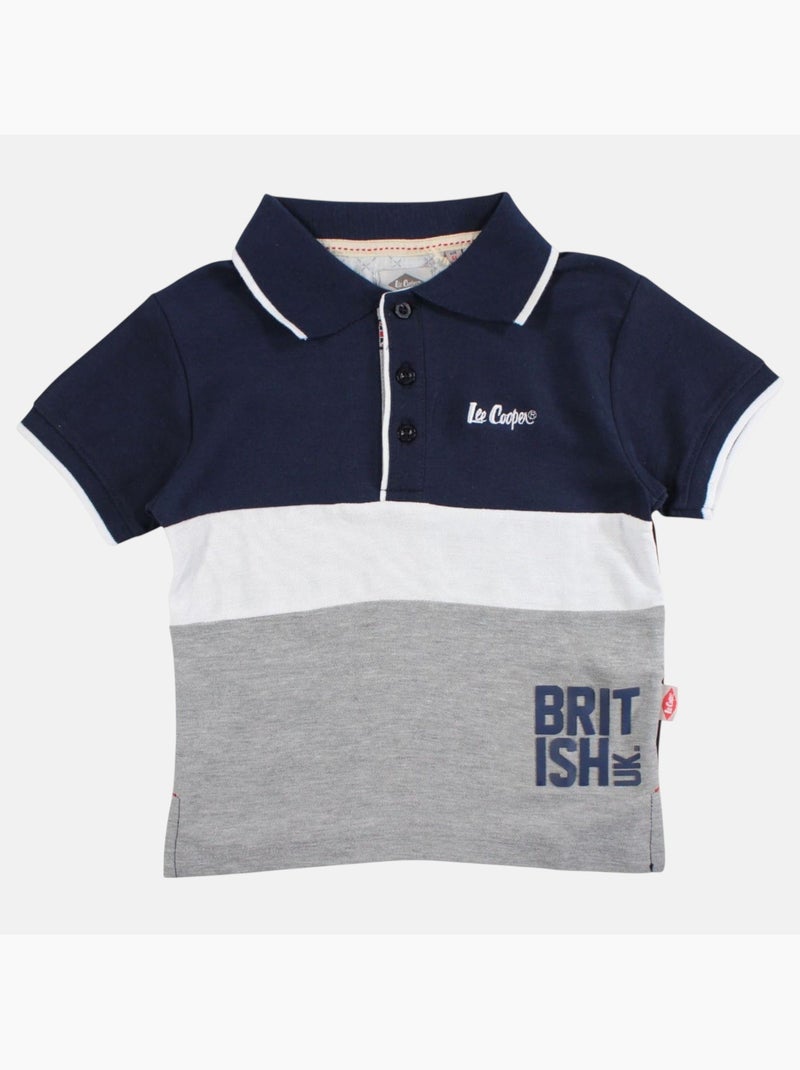 Lee Cooper - Polo manga curta menino estampado Azul-marinho - Kiabi