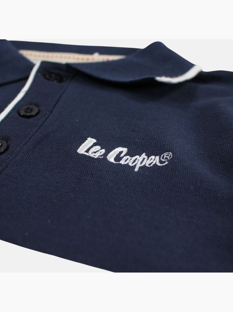 Lee Cooper - Polo manga curta menino estampado Azul-marinho - Kiabi
