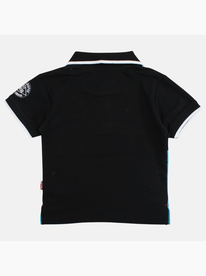 Lee Cooper - Polo manga curta menino estampado Preto - Kiabi
