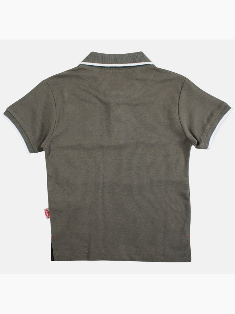 Lee Cooper - Polo manga curta menino estampado Preto - Kiabi