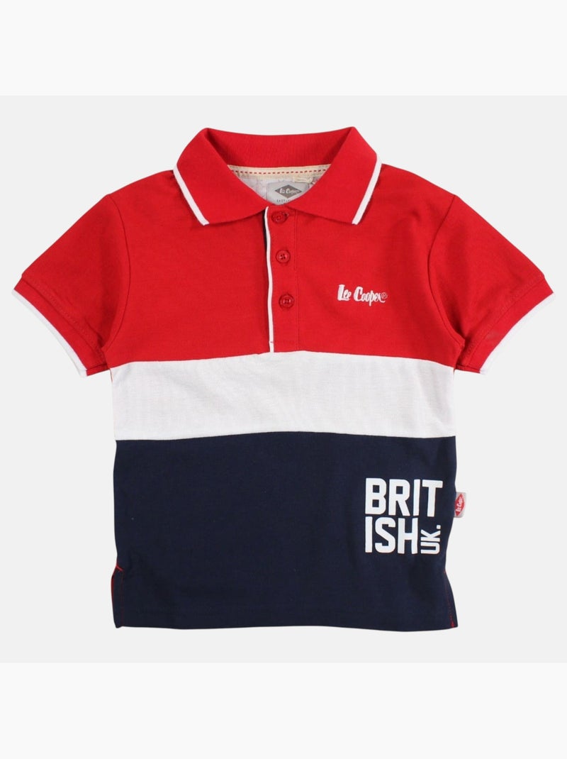Lee Cooper - Polo manga curta menino estampado Vermelho - Kiabi