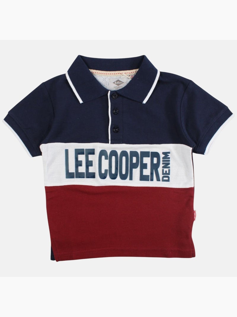Lee Cooper - Polo manga curta menino estampado Vermelho - Kiabi