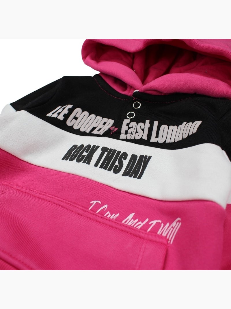 Lee Cooper - Sweat com capuz e calças de jogging Rosa-fúcsia - Kiabi