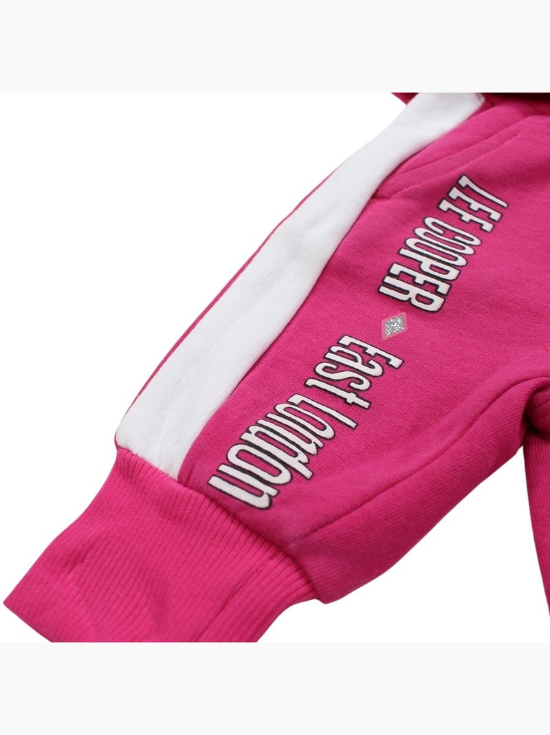 Lee Cooper - Sweat com capuz e calças de jogging Rosa-fúcsia - Kiabi