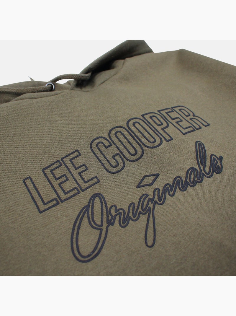 Lee Cooper - Sweat com capuz  homem Cáqui - Kiabi