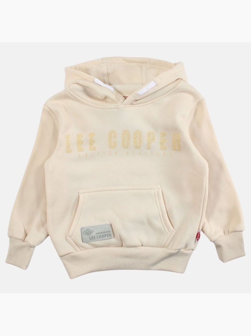 Lee Cooper - Sweat com capuz menina estampado Branco - Kiabi