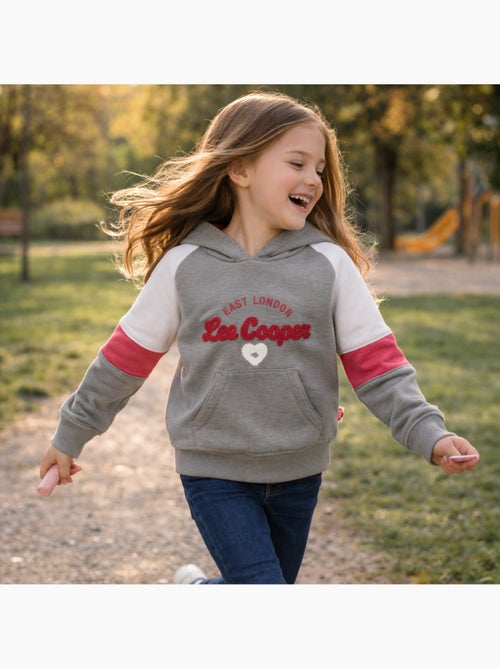 Lee Cooper - Sweat com capuz menina estampado - Kiabi Lee Cooper - Sweat com capuz menina estampado - Kiabi