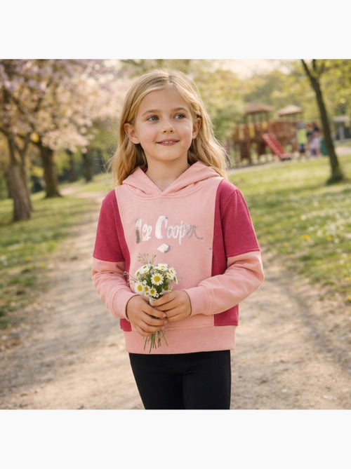 Lee Cooper - Sweat com capuz menina estampado - Kiabi