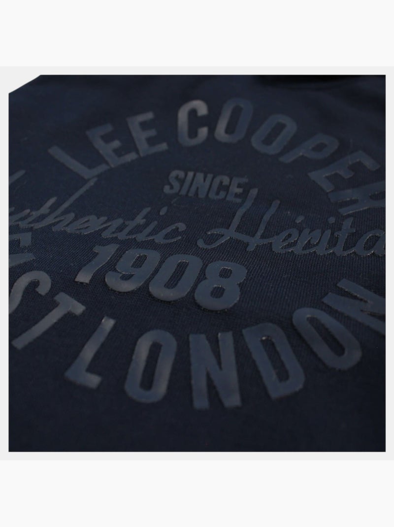 Lee Cooper - Sweat com capuz menino estampado Azul-marinho - Kiabi