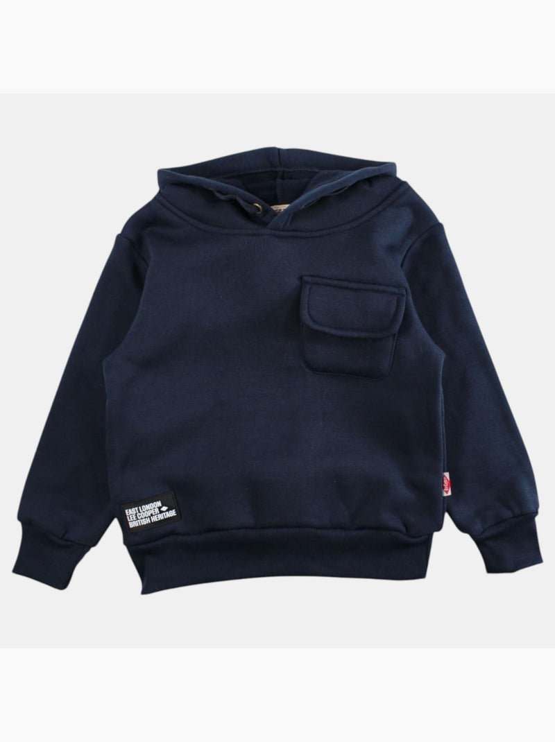 Lee Cooper - Sweat com capuz menino estampado Azul-marinho - Kiabi