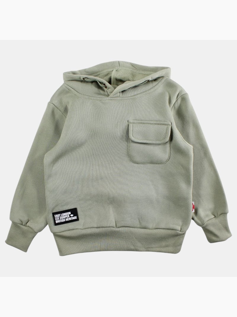 Lee Cooper - Sweat com capuz menino estampado Cáqui - Kiabi