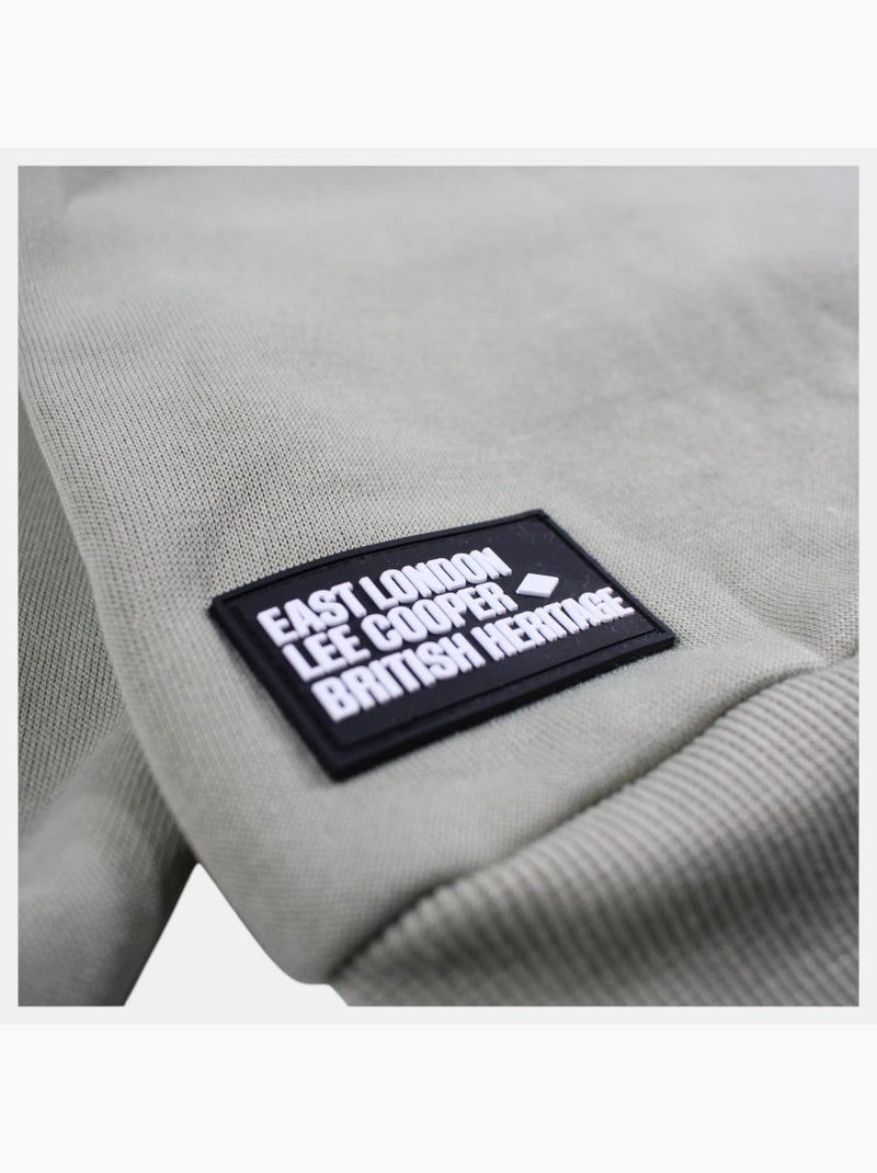 Lee Cooper - Sweat com capuz menino estampado Cáqui - Kiabi