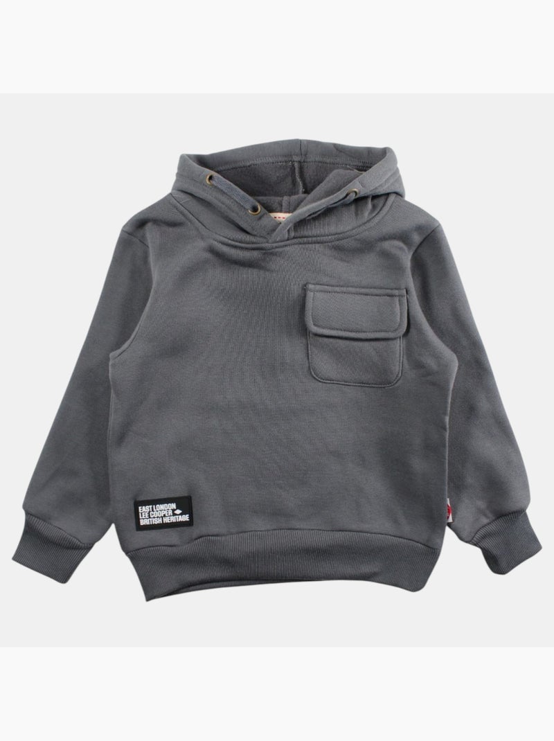 Lee Cooper - Sweat com capuz menino estampado Cinza antracite - Kiabi