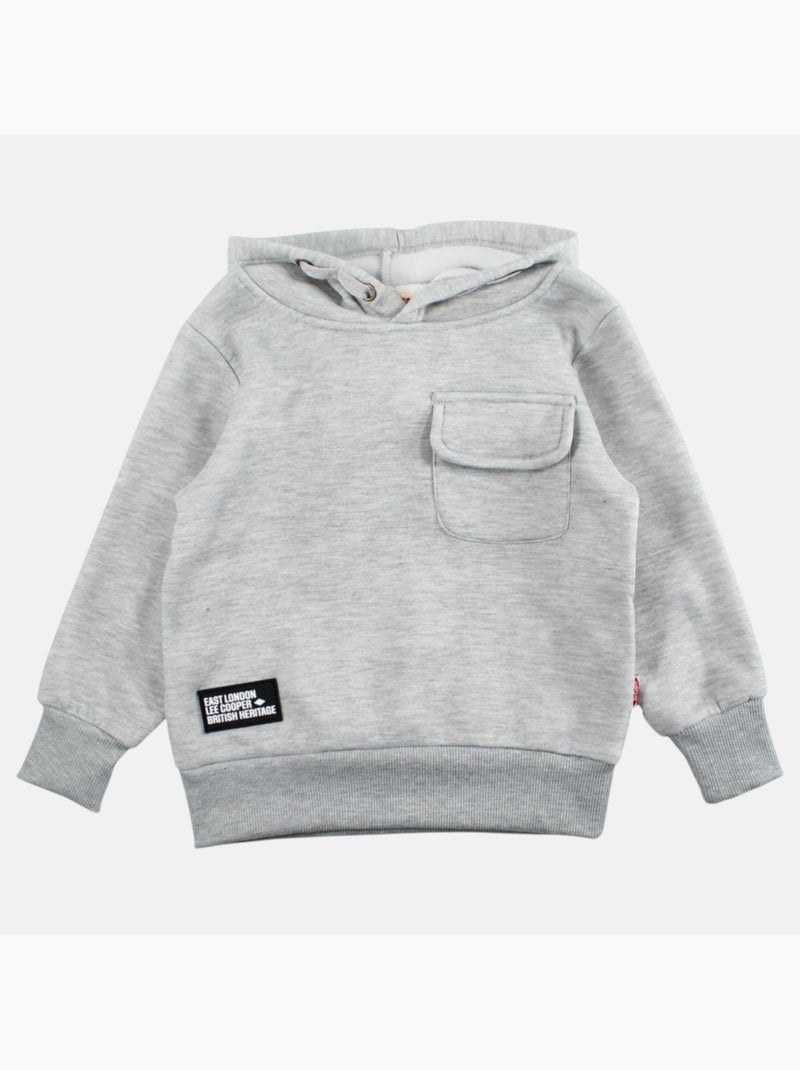 Lee Cooper - Sweat com capuz menino estampado Cinza - Kiabi