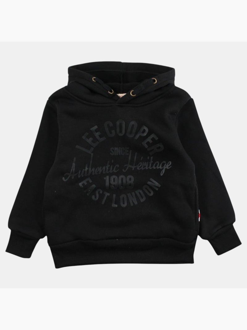 Lee Cooper - Sweat com capuz menino estampado Preto - Kiabi