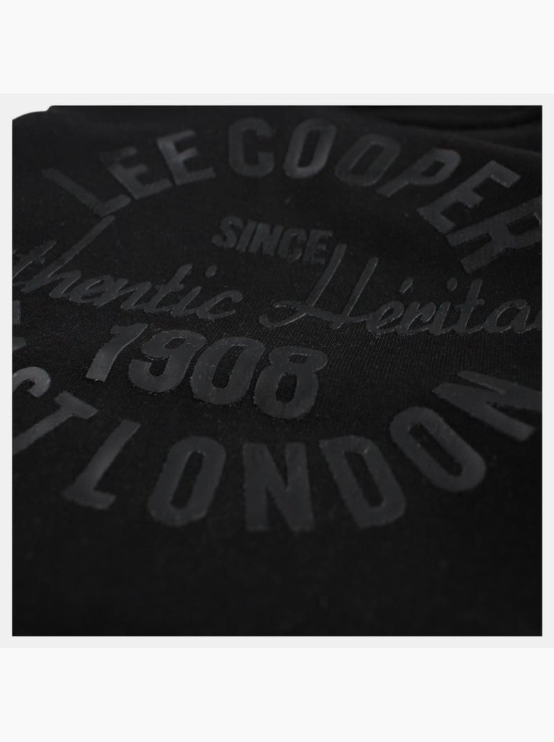 Lee Cooper - Sweat com capuz menino estampado Preto - Kiabi