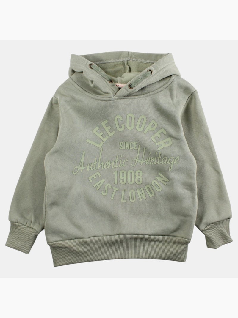 Lee Cooper - Sweat com capuz menino estampado Verde - Kiabi