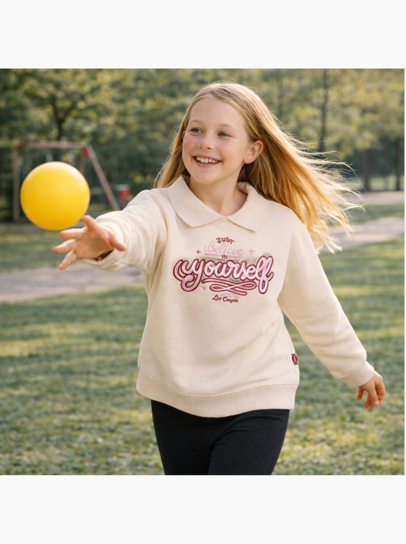 Lee Cooper - Sweat menina estampado Branco - Kiabi