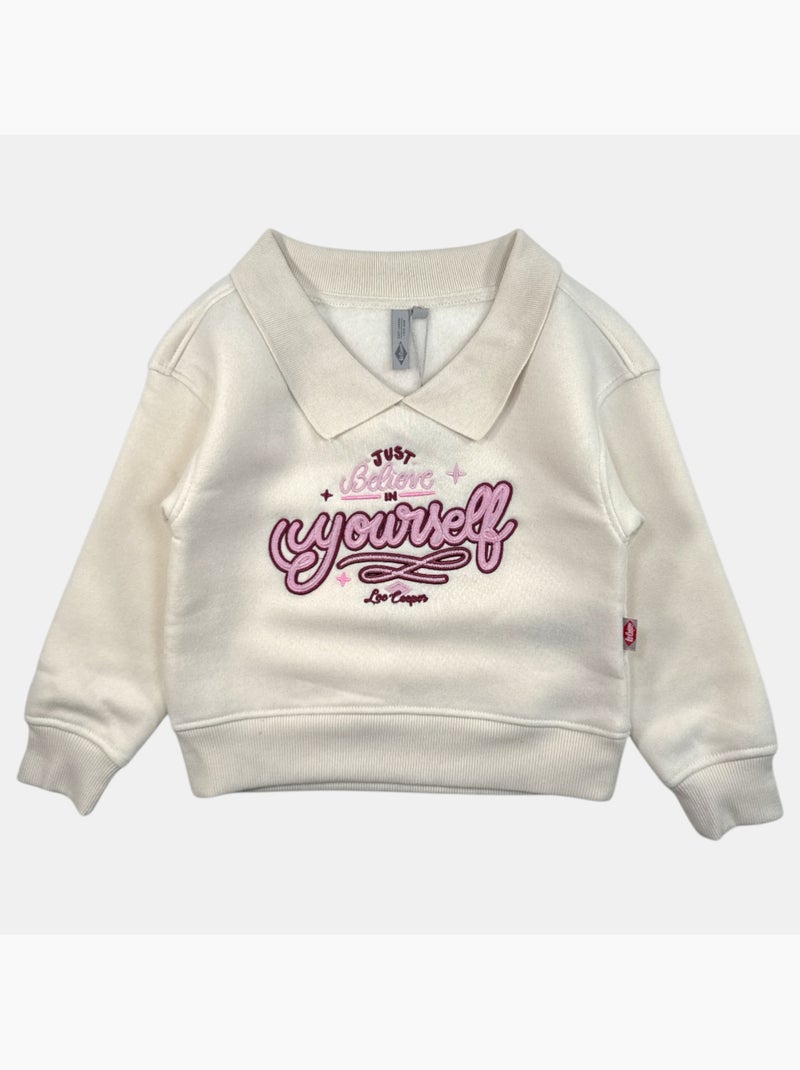 Lee Cooper - Sweat menina estampado Branco - Kiabi