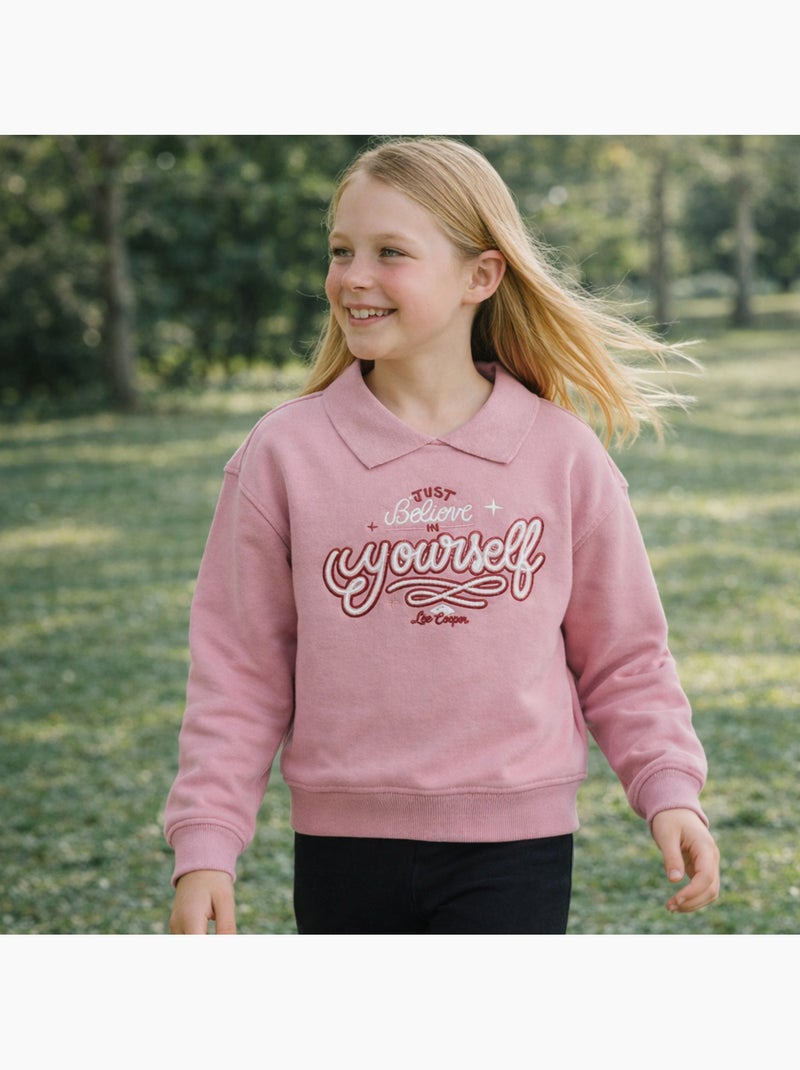 Lee Cooper - Sweat menina estampado Rosa - Kiabi