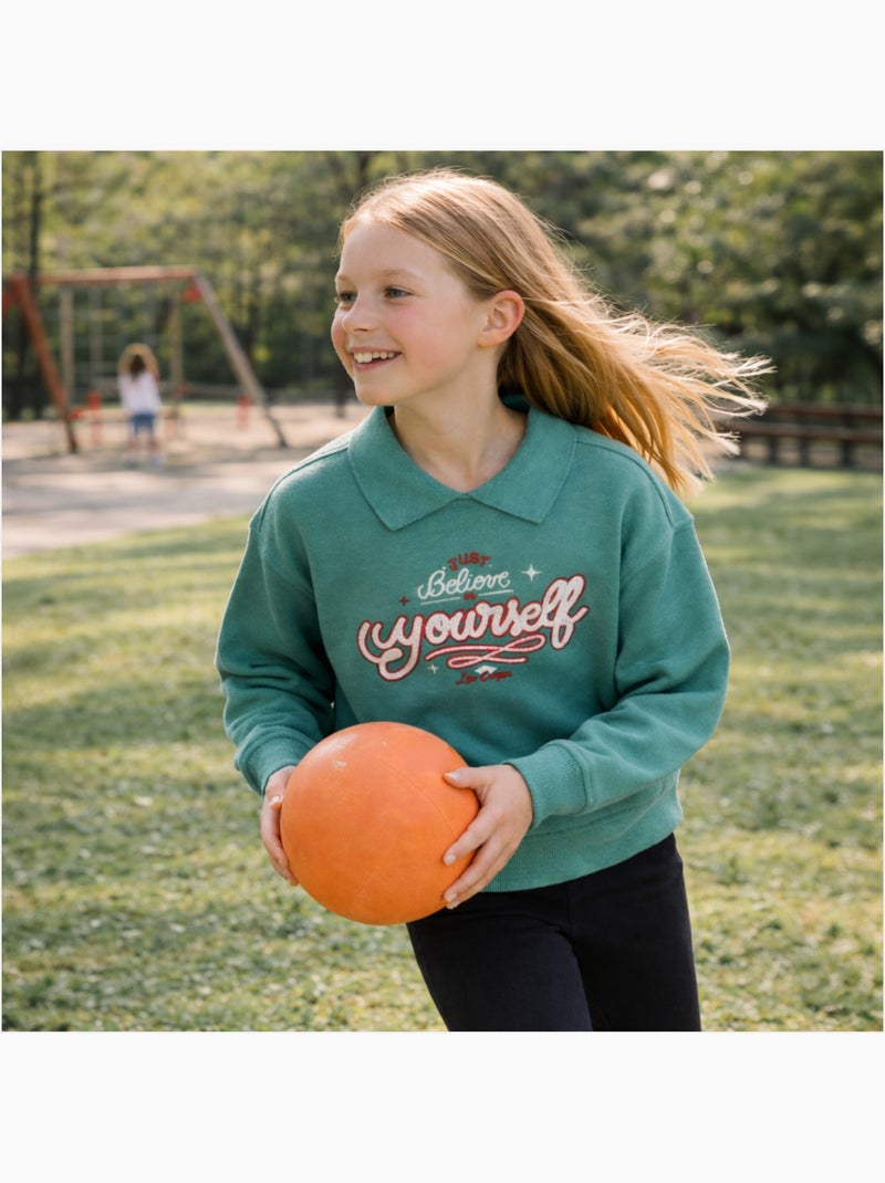 Lee Cooper - Sweat menina estampado Verde - Kiabi