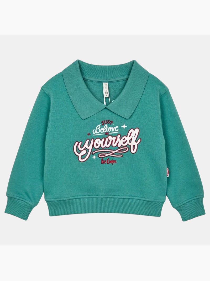 Lee Cooper - Sweat menina estampado Verde - Kiabi