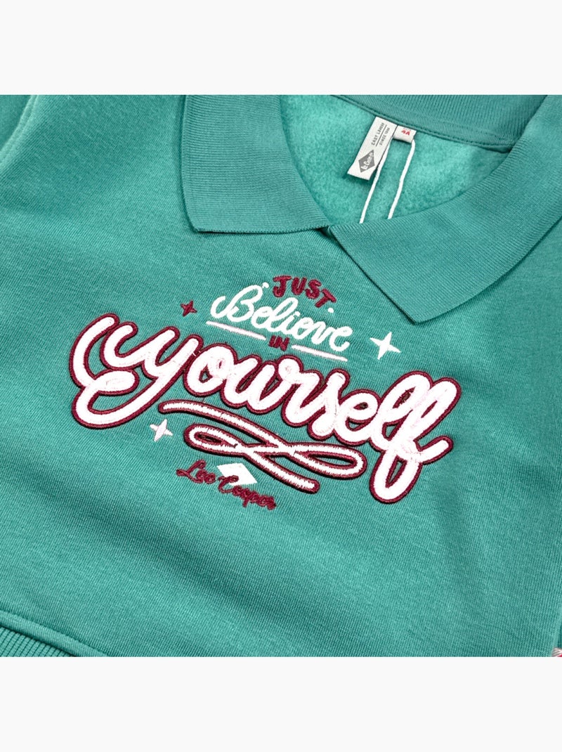 Lee Cooper - Sweat menina estampado Verde - Kiabi