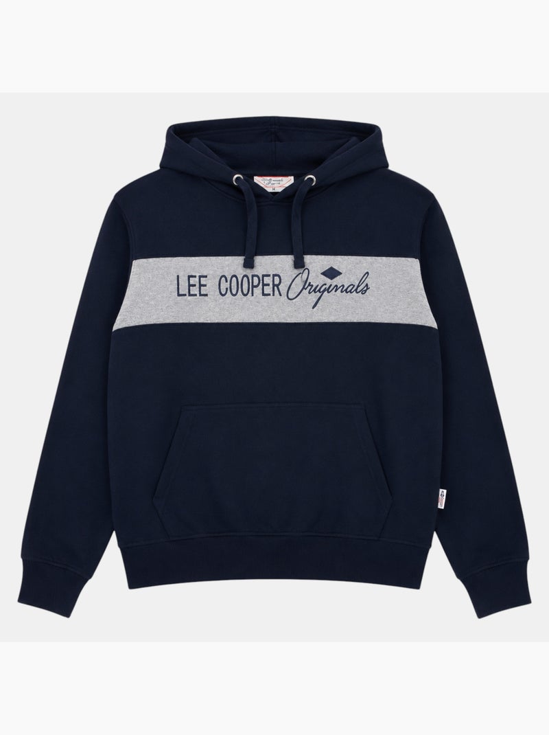 Lee cooper - sweatshirt com capuz para homem  desenvolvido para proporcionar conforto e um estilo de Azul-marinho - Kiabi