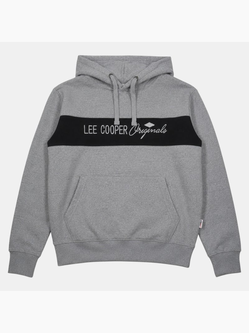 Lee cooper - sweatshirt com capuz para homem  desenvolvido para proporcionar conforto e um estilo de Cinza - Kiabi
