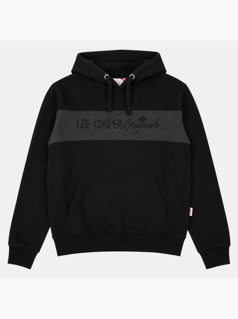 Lee cooper - sweatshirt com capuz para homem  desenvolvido para proporcionar conforto e um estilo de Preto - Kiabi