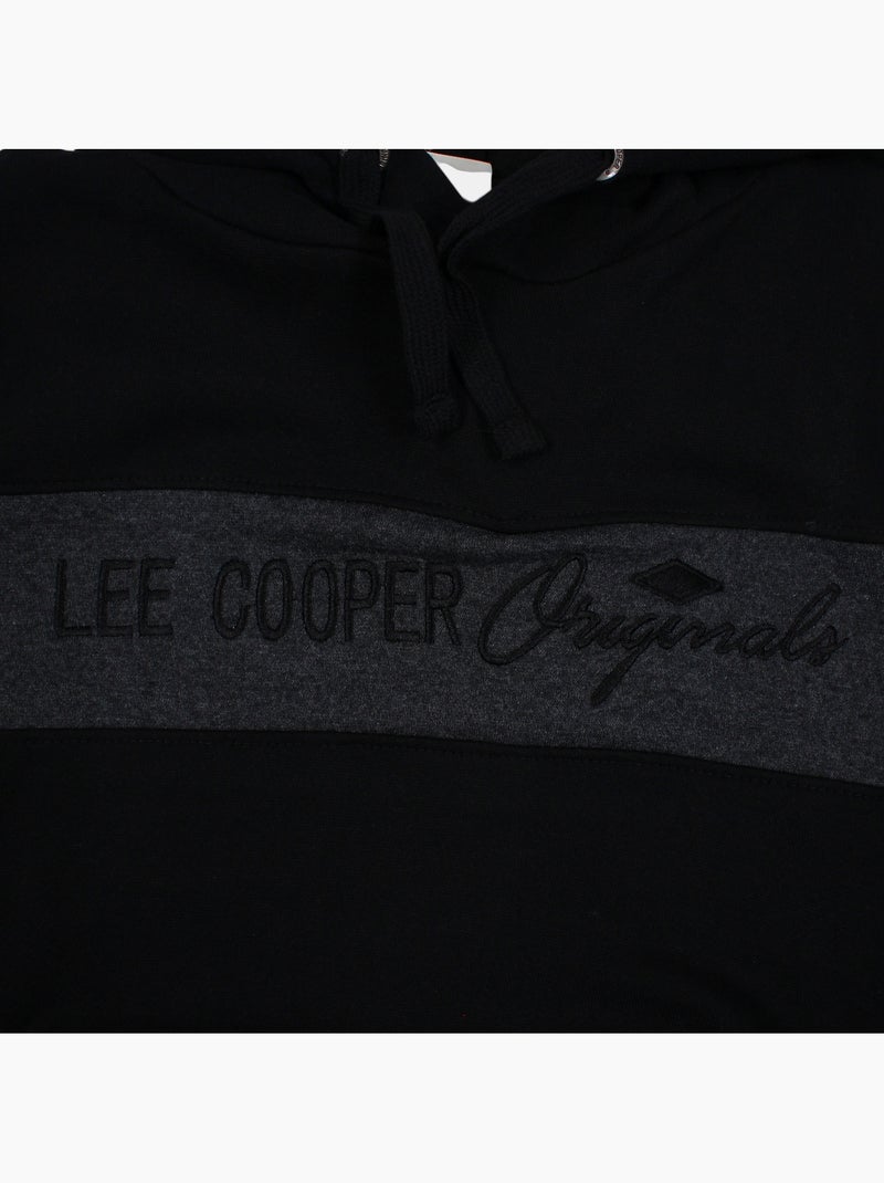 Lee cooper - sweatshirt com capuz para homem  desenvolvido para proporcionar conforto e um estilo de Preto - Kiabi