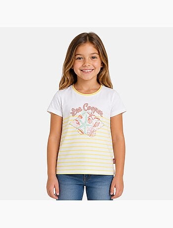 Lee Cooper - T-shirt manga curta menina