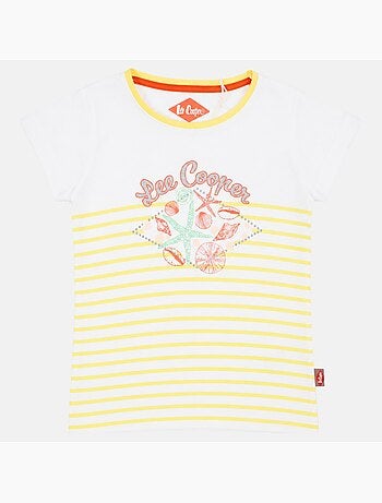 Lee Cooper - T-shirt manga curta menina