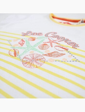 Lee Cooper - T-shirt manga curta menina