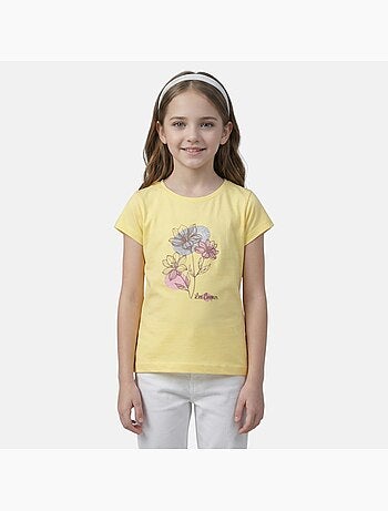 Lee Cooper - T-shirt manga curta menina
