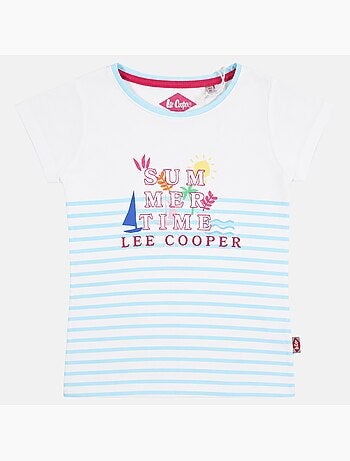 Lee Cooper - T-shirt manga curta menina