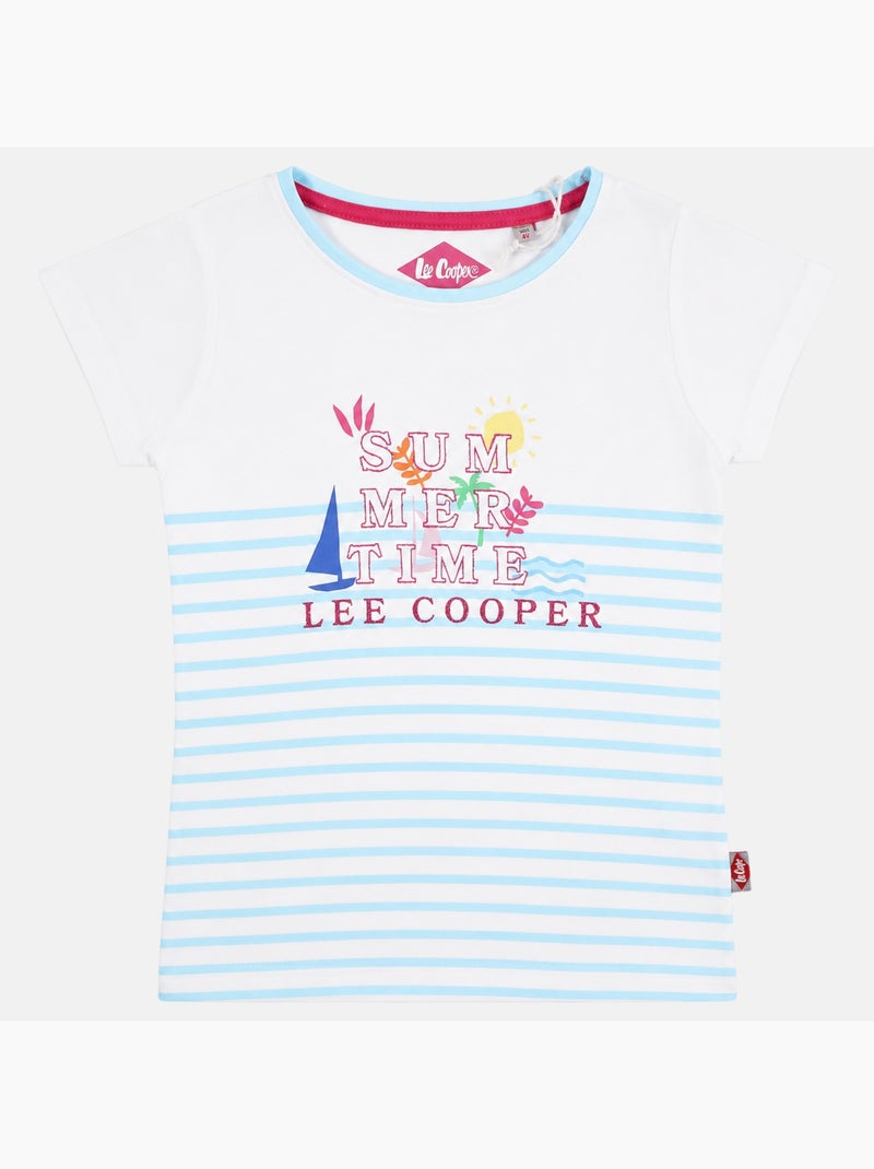 Lee Cooper - T-shirt manga curta menina Azul - Kiabi