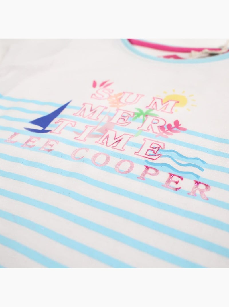 Lee Cooper - T-shirt manga curta menina Azul - Kiabi