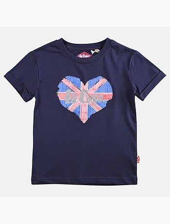 Lee Cooper - T-shirt manga curta menina