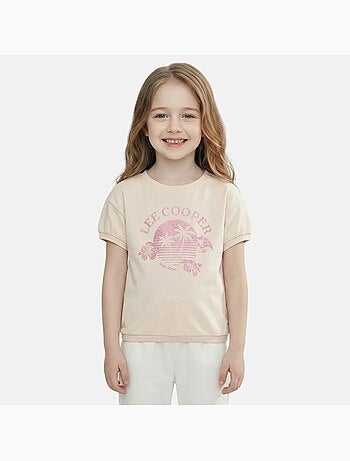 Lee Cooper - T-shirt manga curta menina