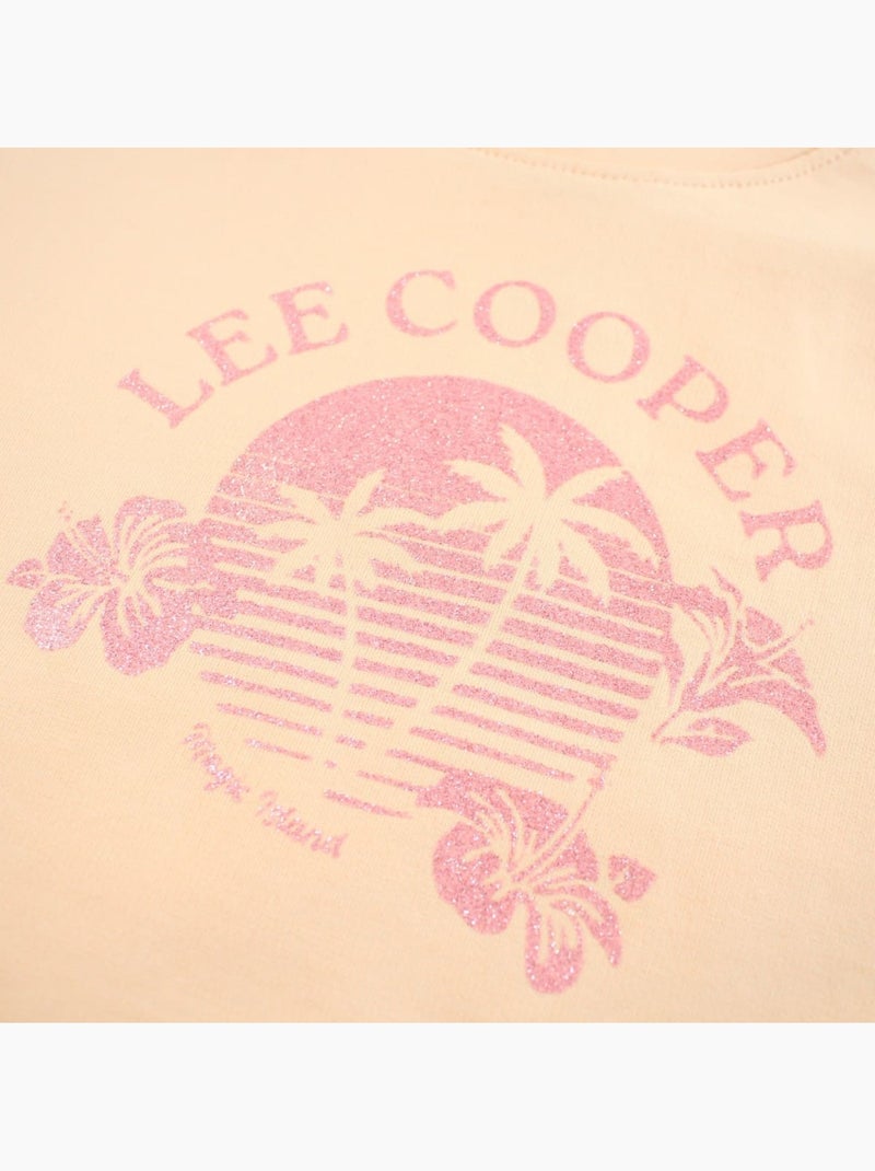 Lee Cooper - T-shirt manga curta  menina Bege - Kiabi