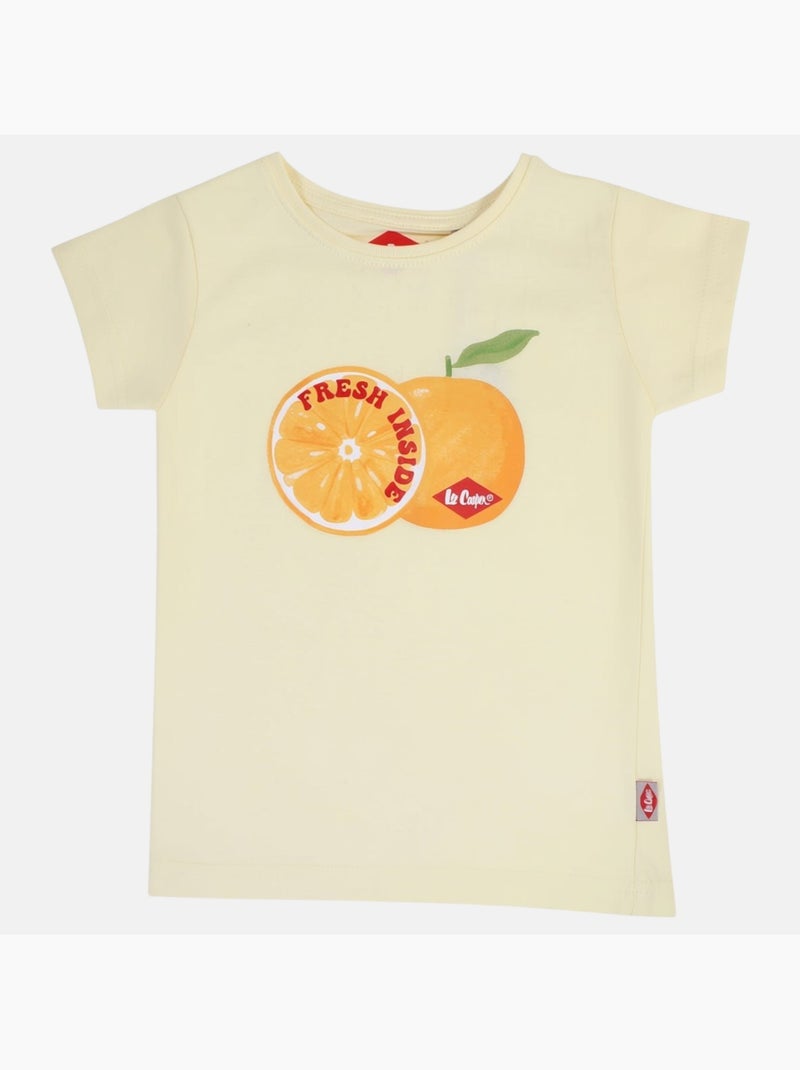 Lee Cooper - T-shirt manga curta  menina Bege - Kiabi