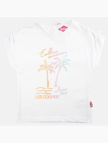 Lee Cooper - T-shirt manga curta menina