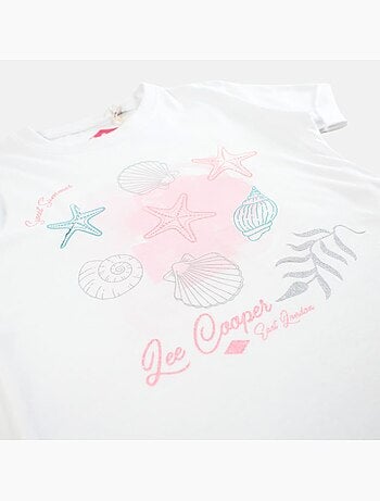 Lee Cooper - T-shirt manga curta menina