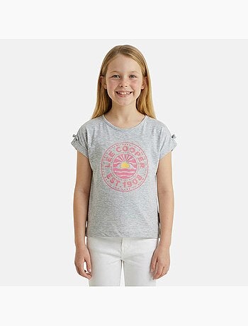 Lee Cooper - T-shirt manga curta menina