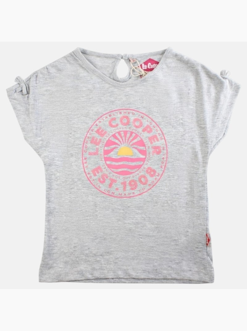 Lee Cooper - T-shirt manga curta  menina Cinza - Kiabi