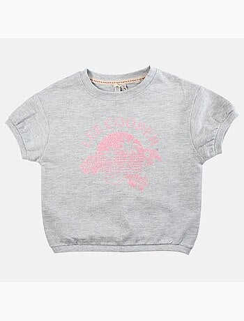 Lee Cooper - T-shirt manga curta menina